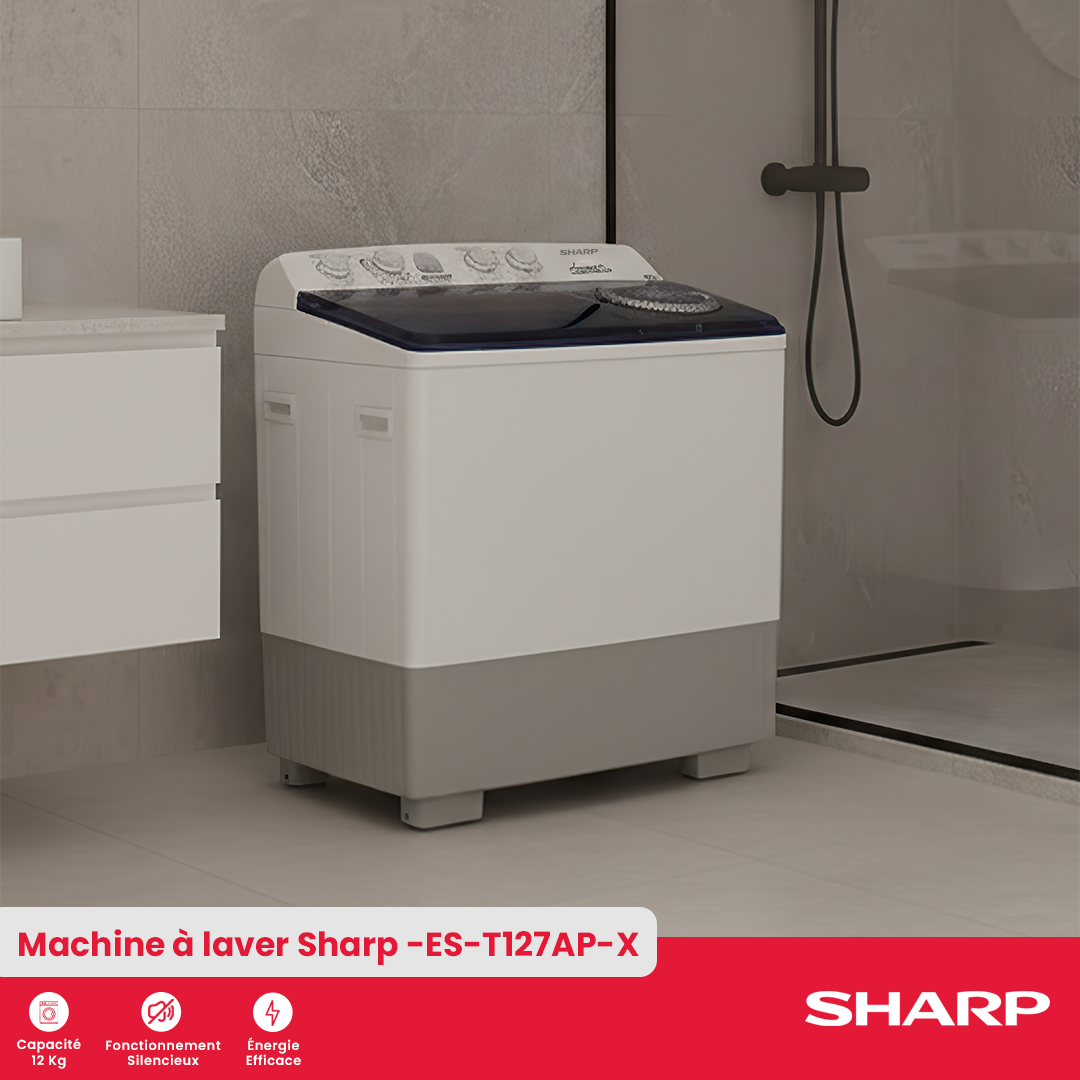 Sharp Washing Machine : ES-T127AP-X