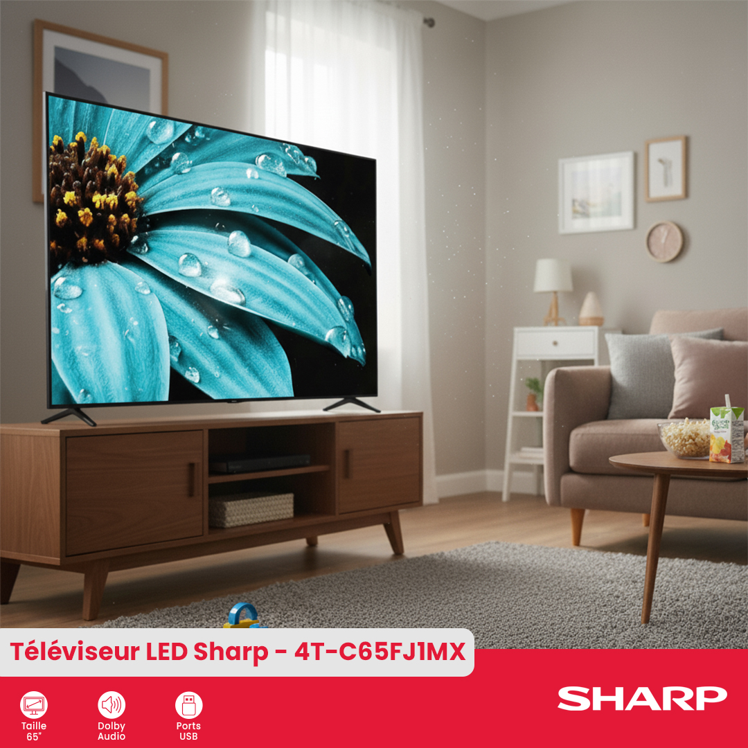 Sharp 4K UHD TV : 4T-C65FJ1MX