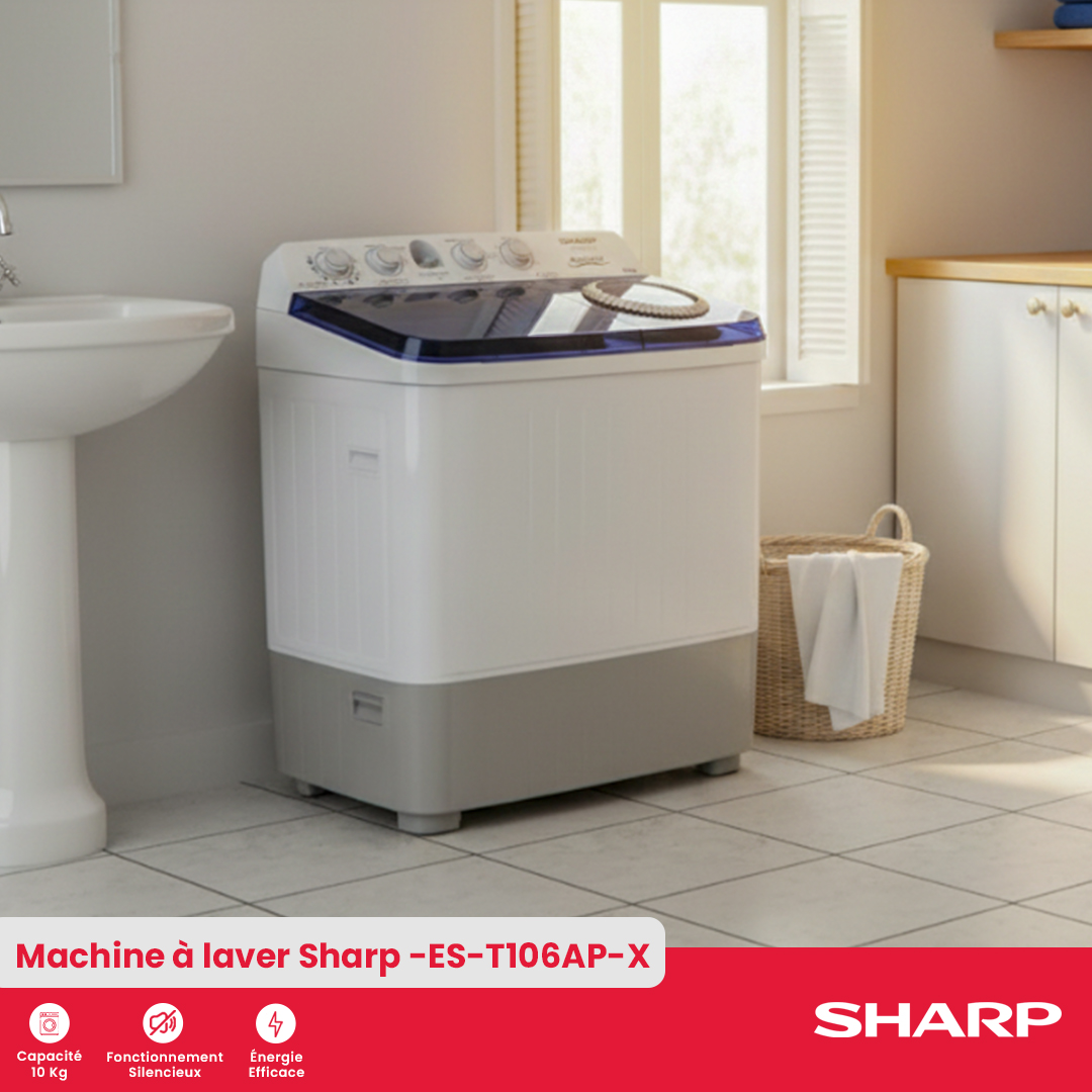 Sharp Washing Machine : ES-T106AP-X