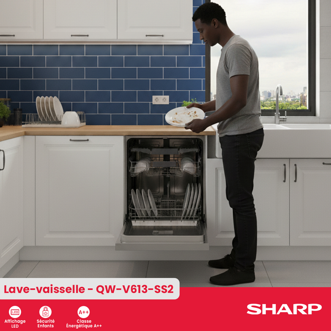 Sharp Dishwasher : QW-V613-SS2 - 3