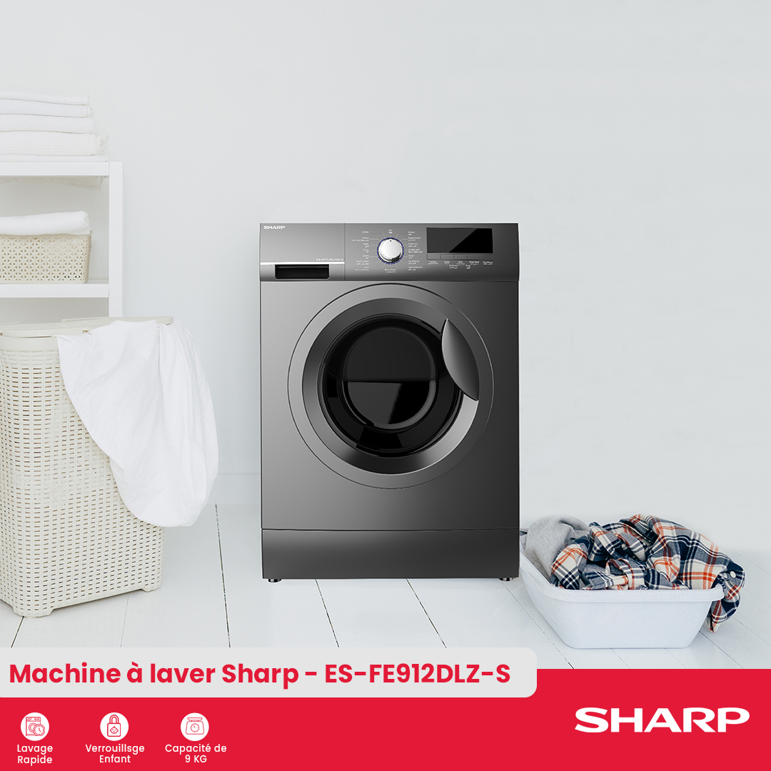 Sharp Washing Machine : ES-FE912DLZ-S - 2