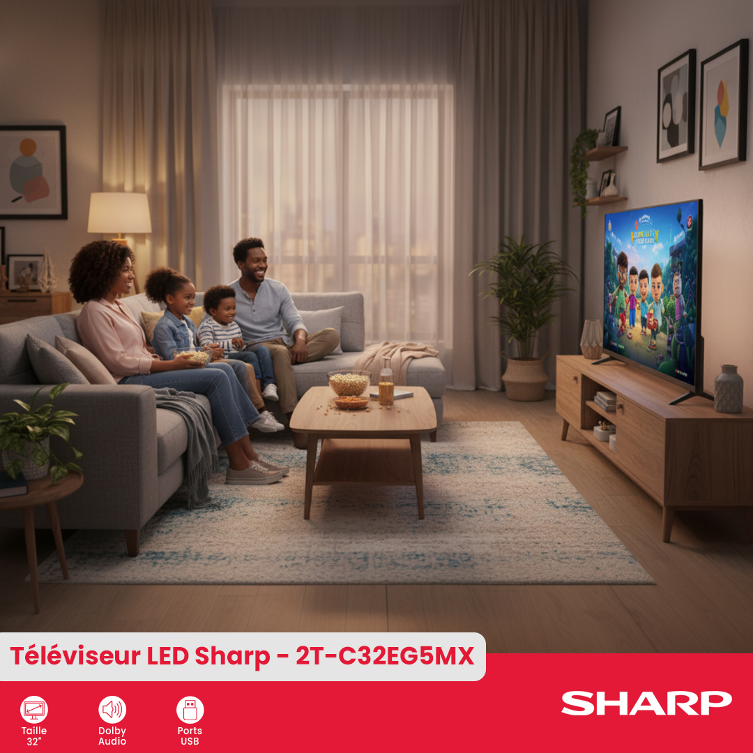 Sharp Smart TV : 2T-C32EG5MX - 3