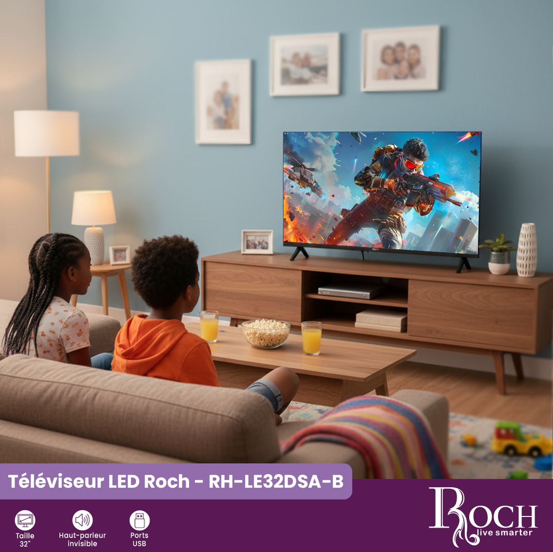 Roch Smart TV : RH-LE32DSA-B - 1