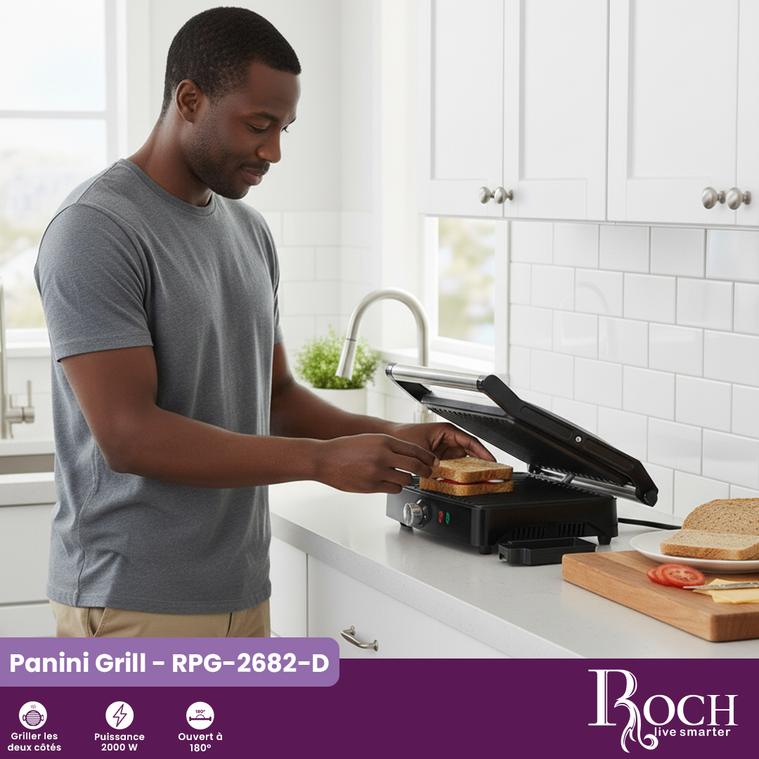 Roch Panini Grill : RPG-2682-D - 1