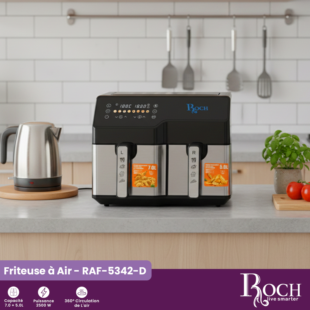 Roch Air Fryer : RAF-5342-D - 3