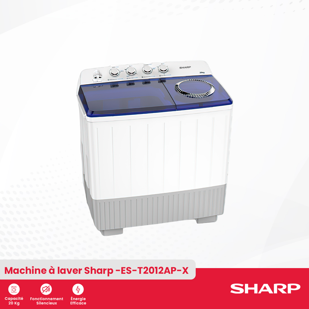 Sharp Washing Machine : ES-T2012AP-X - 1
