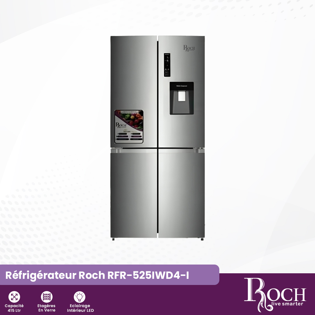 Roch 4 Gate Refrigerator : RFR-525IWD4-I - 2