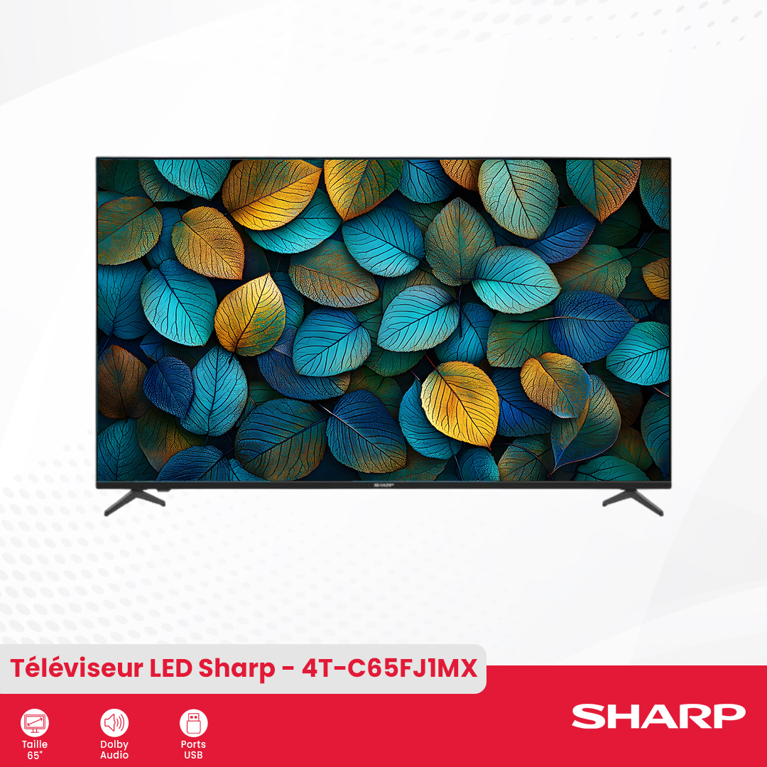 Sharp 4K UHD TV : 4T-C65FJ1MX - 1