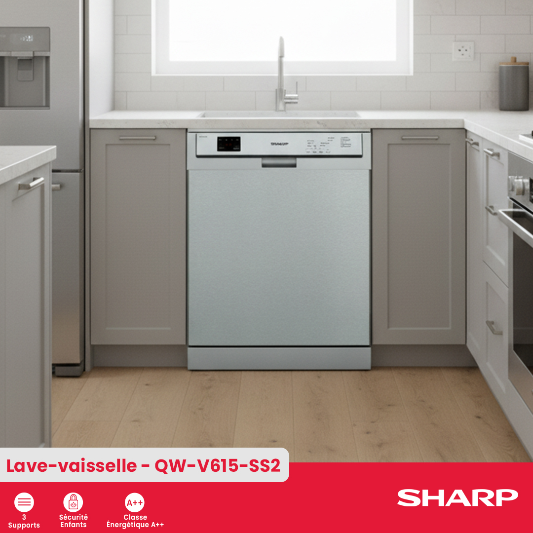 Sharp Dishwasher : QW-V615-SS2 - 2