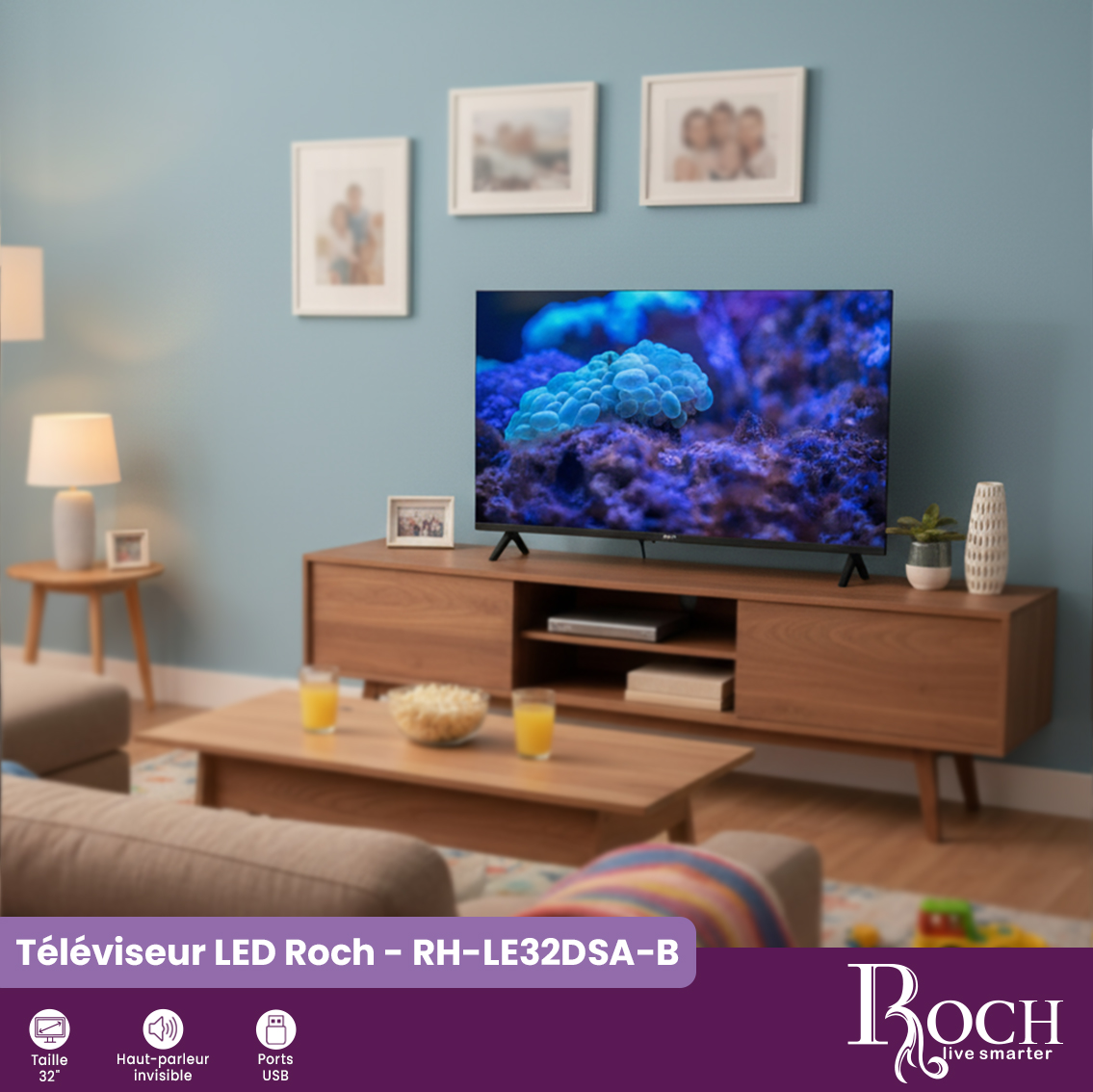 Roch Smart TV : RH-LE32DSA-B - 3